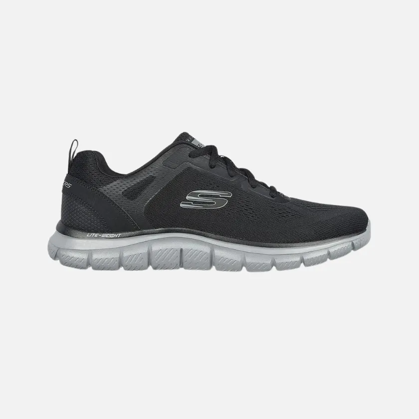 well - designed Mid Cut Skechers Broader Wide Fit Men's Running Shoes -Black/Charcoal