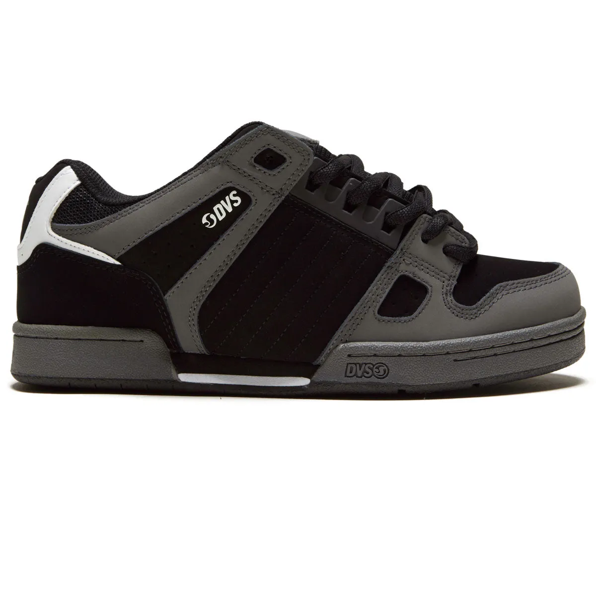 DVS Celsius Shoes - Charcoal/Black/White Nubuck Weekend Energy