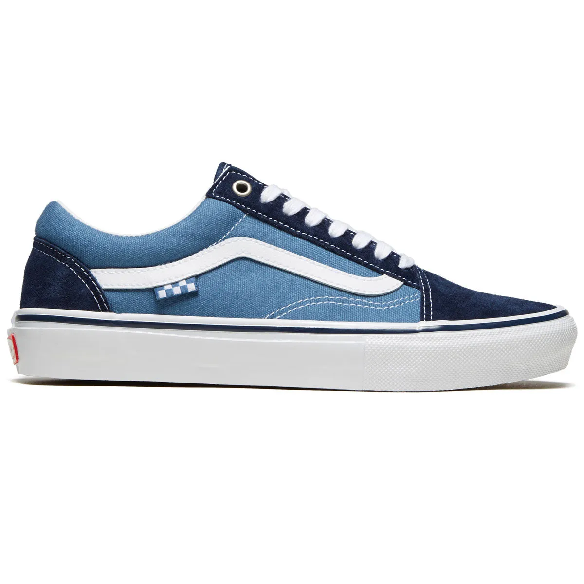 Lightweight Comfort Vans Skate Old Skool Shoes - Navy/White