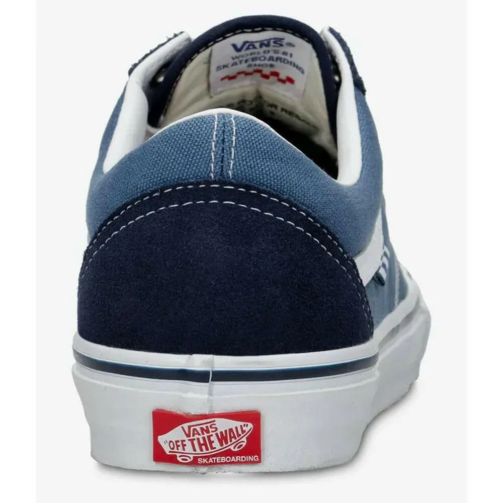 Light Traction Bold Landing Vans - Skate Old Skool Shoes Navy/White