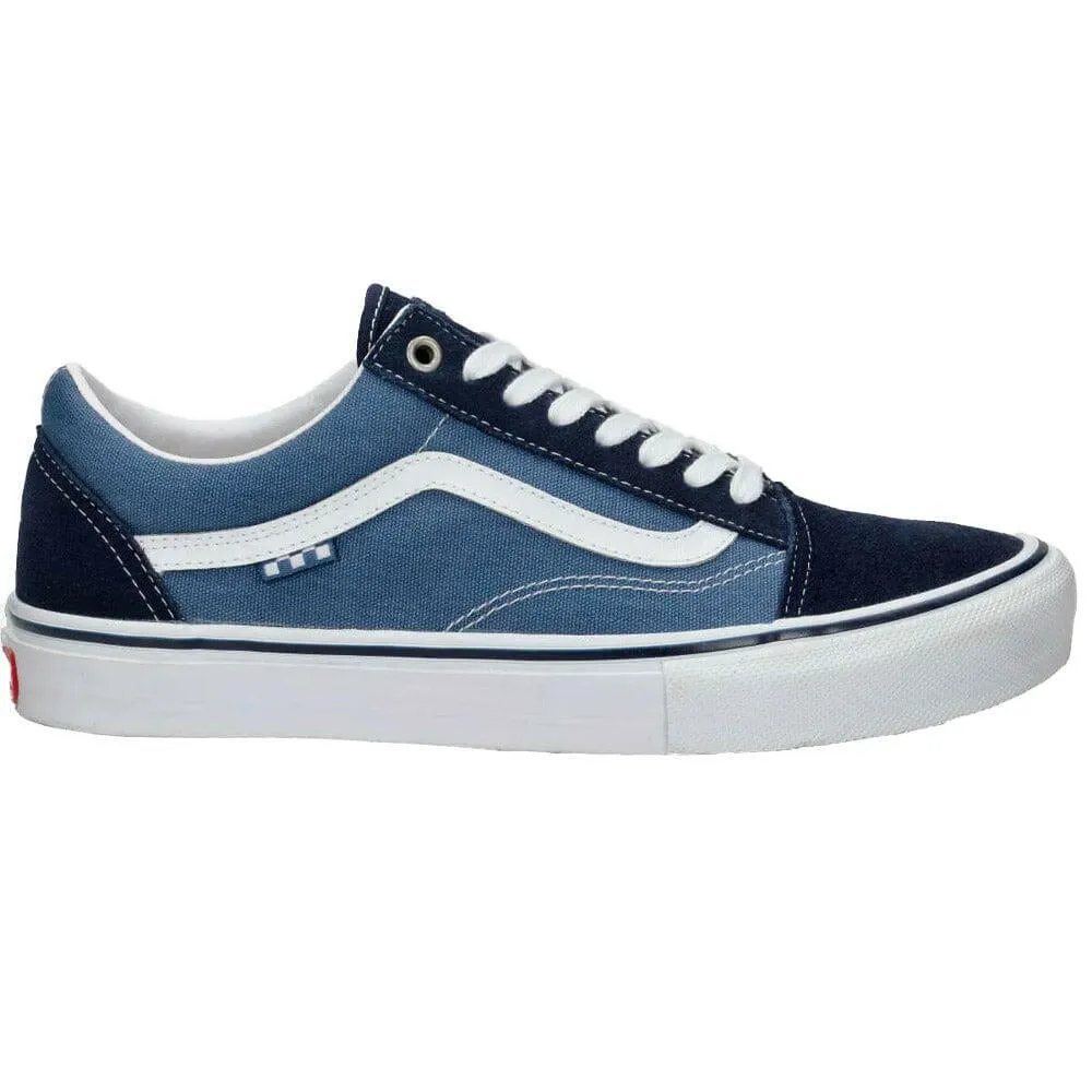 Vans - Skate Old Skool Shoes Navy/White Style Flex Anti Bacterial