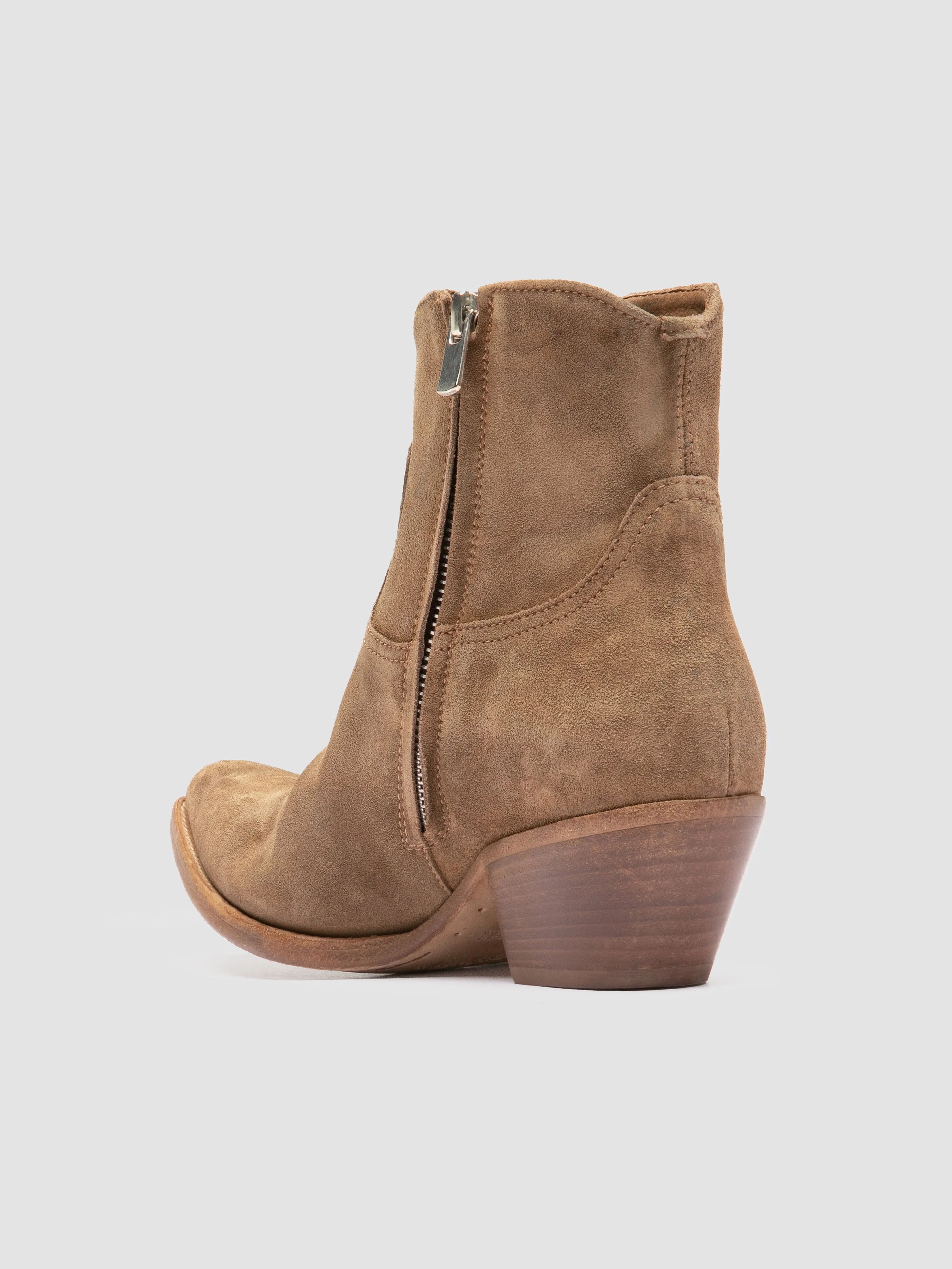 WANDA DD 103 - Brown Suede Zip Boots Season Ease Space Vibe