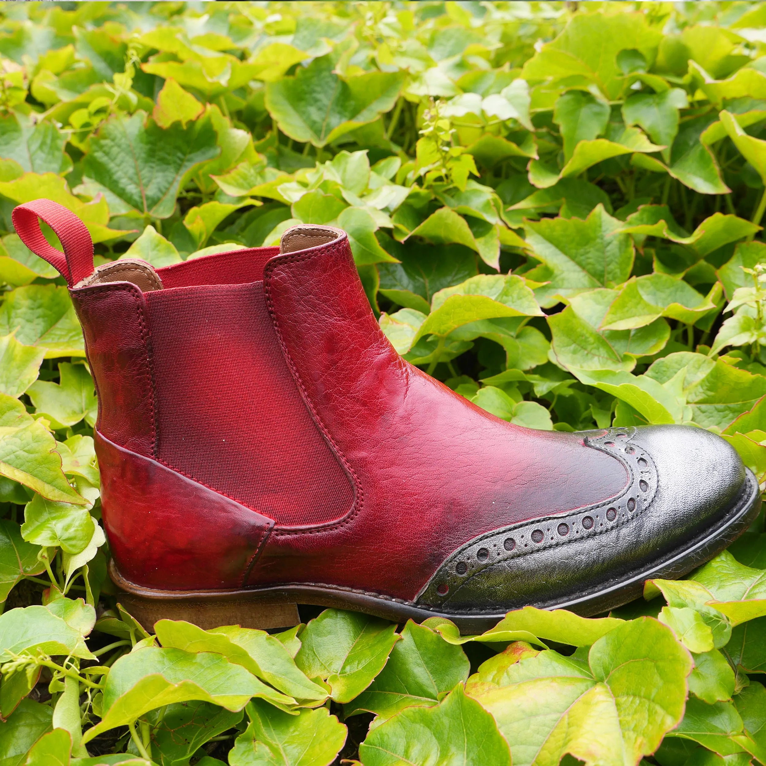 Secure fit Leather Craft 6541 -Safari Rosso Chelsea Brogue