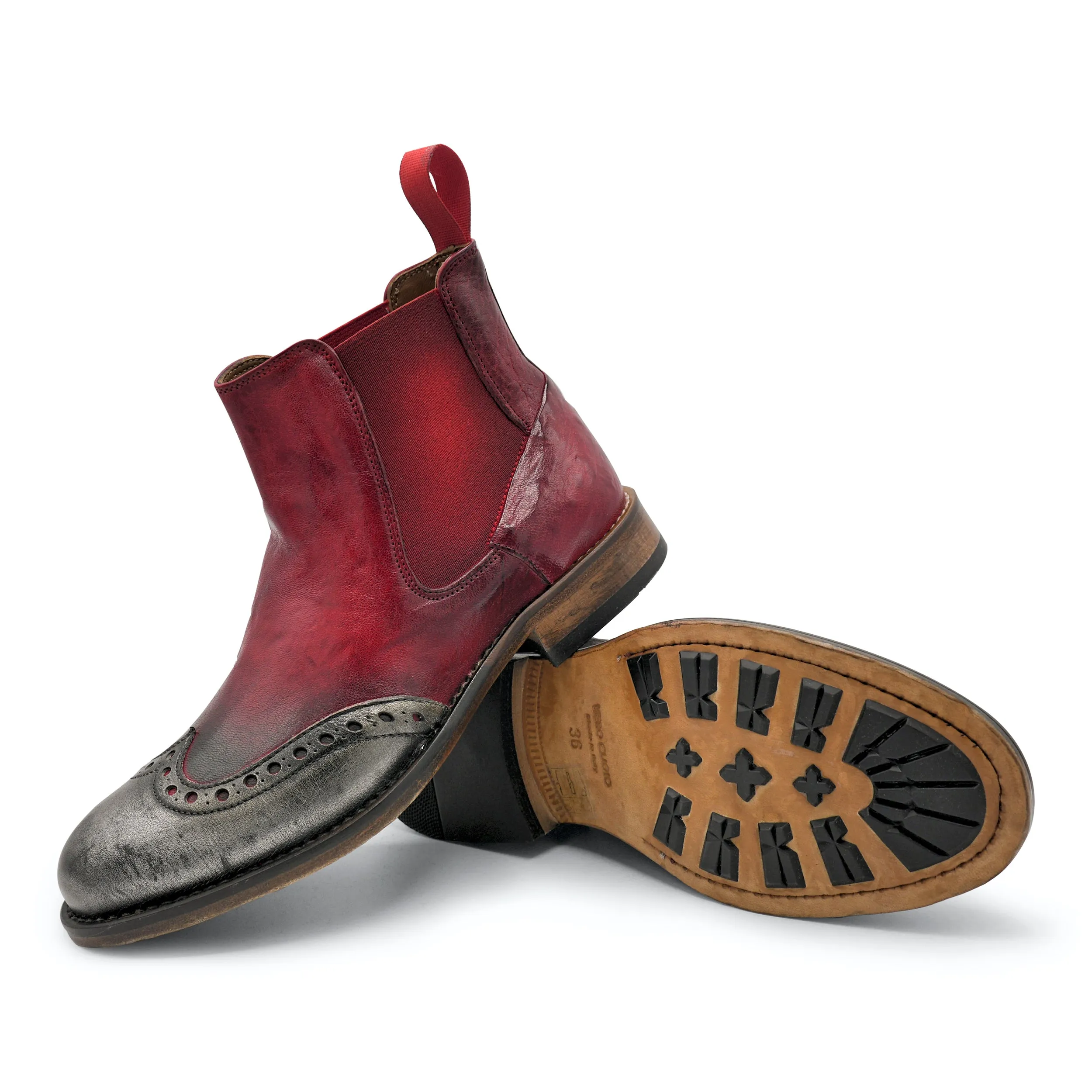 Winter Wardrobe Essential 6541 -Safari Rosso Chelsea Brogue