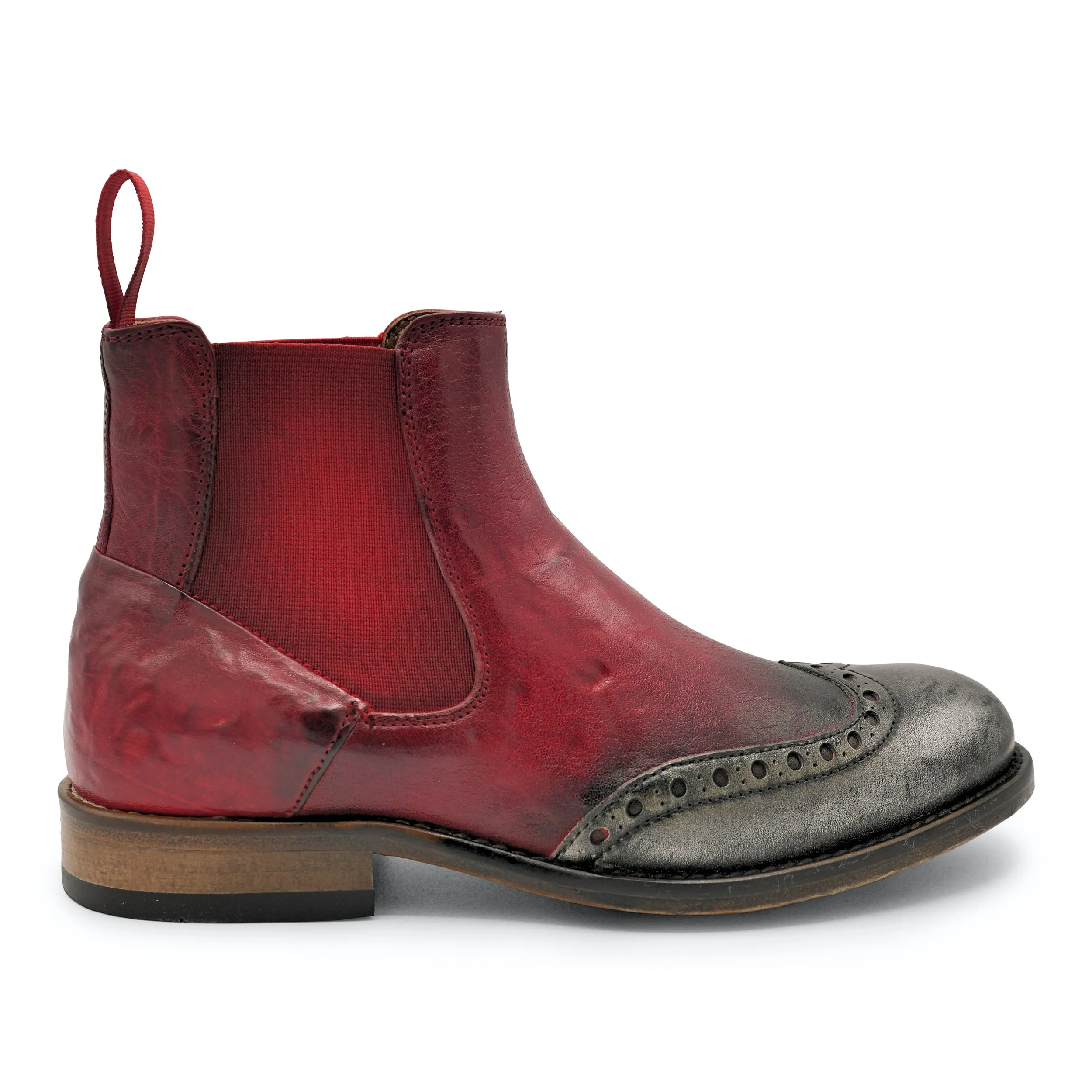 6541 -Safari Rosso Chelsea Brogue Soft Interior