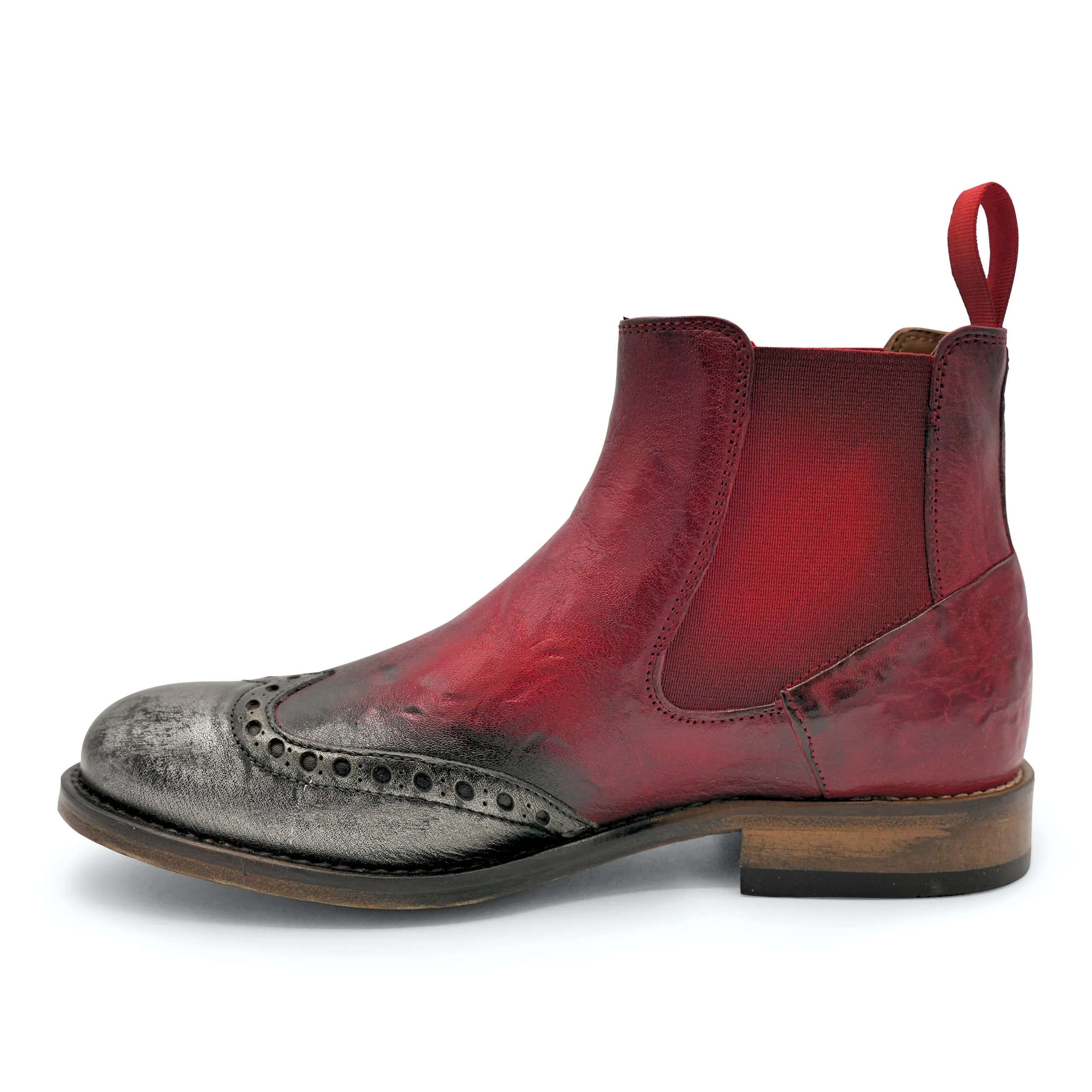 Street Fashion 6541 -Safari Rosso Chelsea Brogue