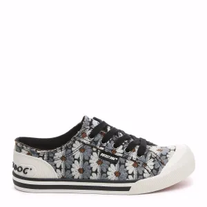 Jazzin Black Grey Daisy Sneakers Kick Hike