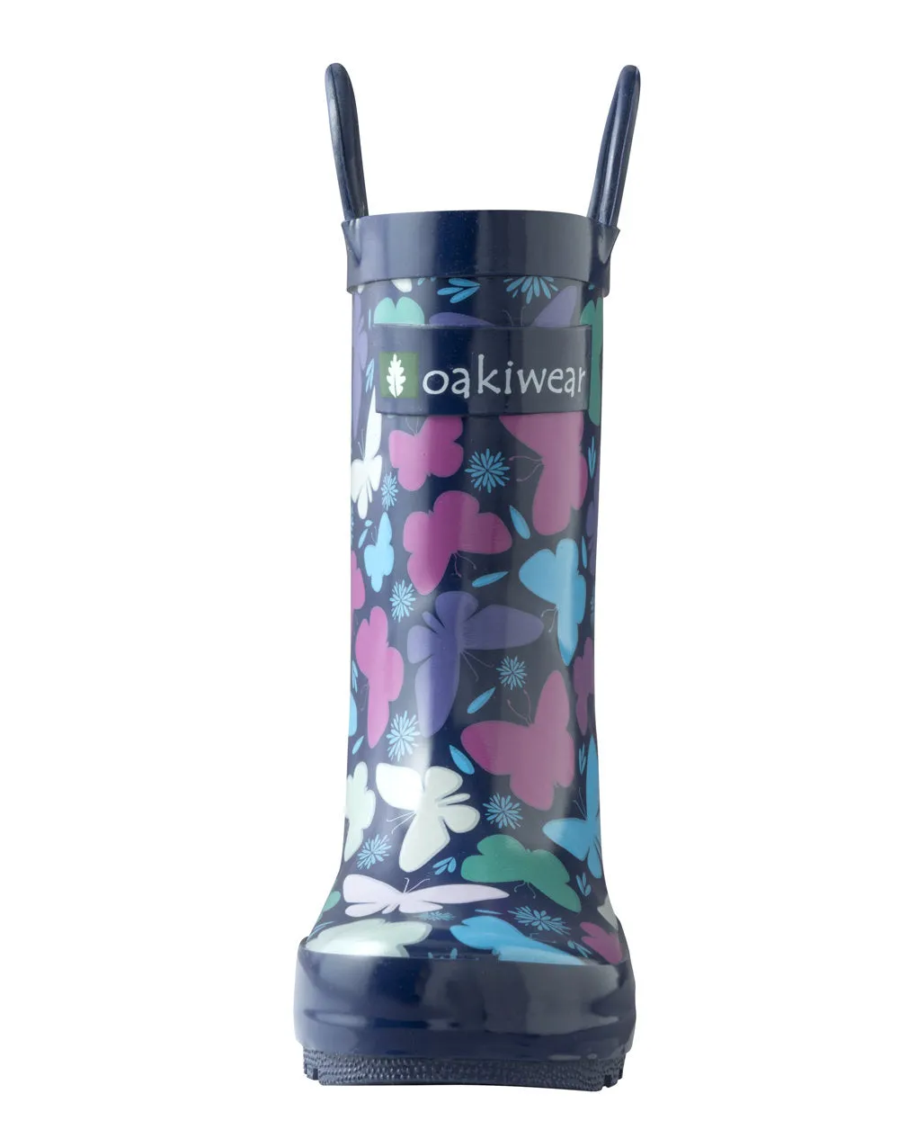Bright Butterflies Loop Handle Rubber Rain Boots Foot Protection Outdoor Walking Essentials