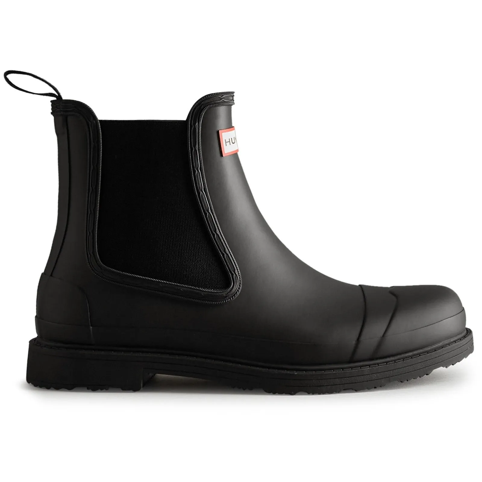 Hunter Mens Commando Chelsea Boots Black Travel Ready Boots All Weather Protection