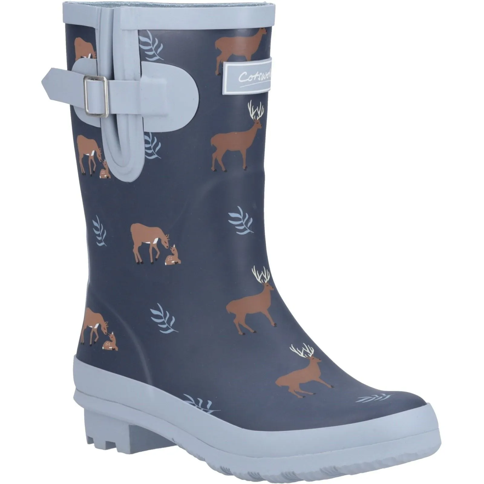Slip Resistant Comfort Cotswold Womens Woodland Mid Wellingtons Deers