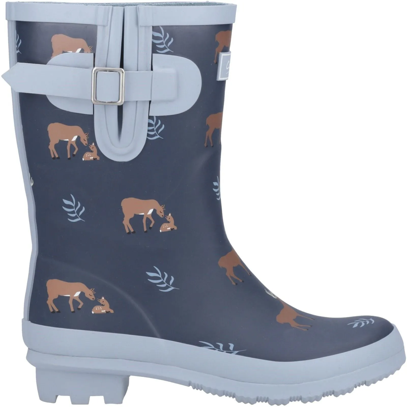 Cotswold Womens Woodland Mid Wellingtons Deers All Day Wear Quick Fit Fashion