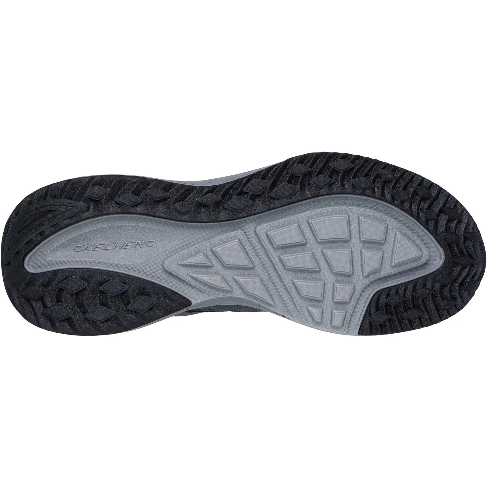 Waterproof footwear Skechers Mens Bounder Rse Hiking Boots Charcoal/Lime