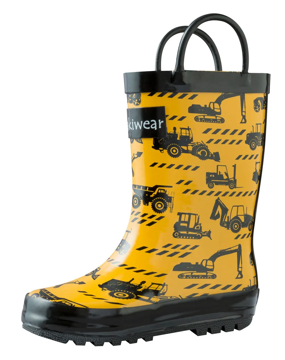 Construction Vehicles Loop Handle Rubber Rain Boots portable All terrain
