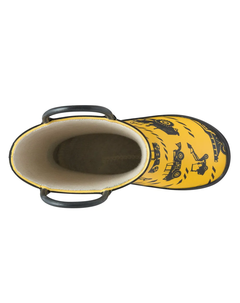 Winter Protection Gear Anti Slip Sole Construction Vehicles Loop Handle Rubber Rain Boots