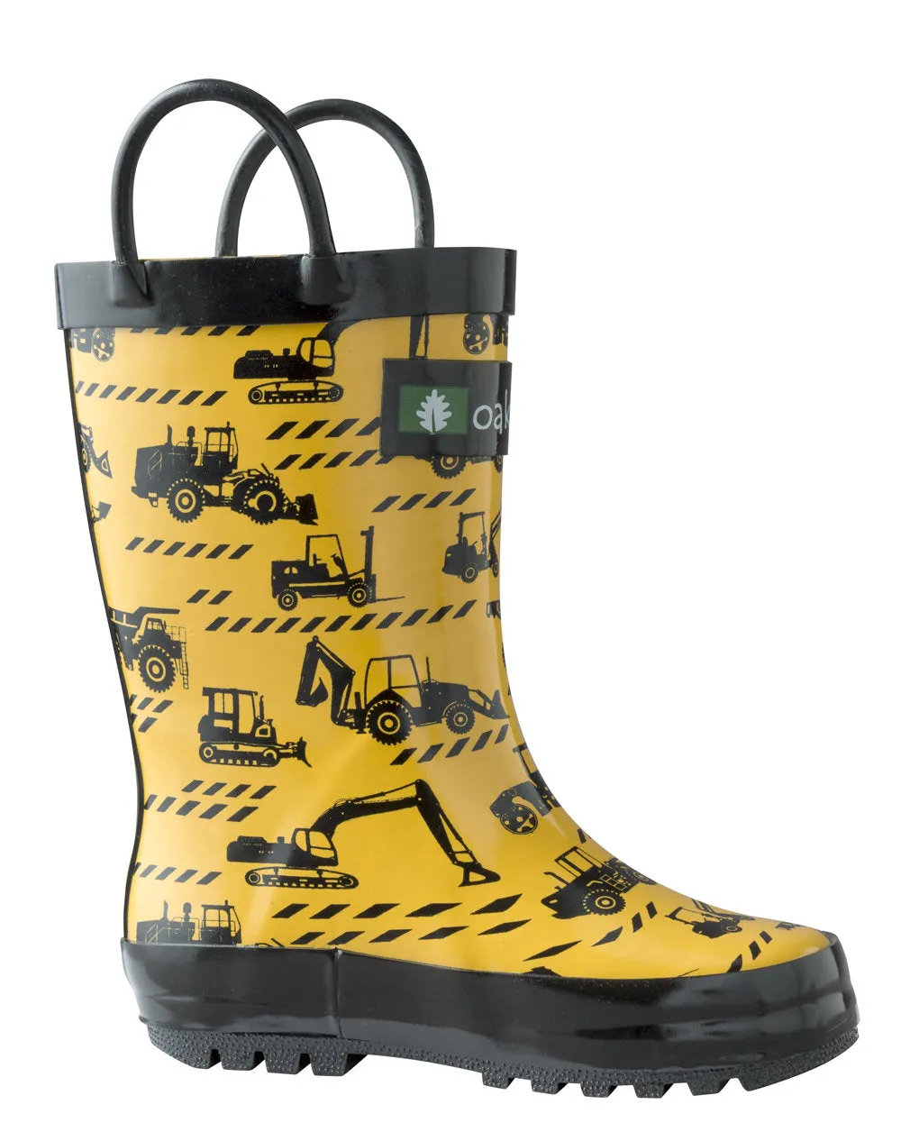 Construction Vehicles Loop Handle Rubber Rain Boots All Terrain Boots
