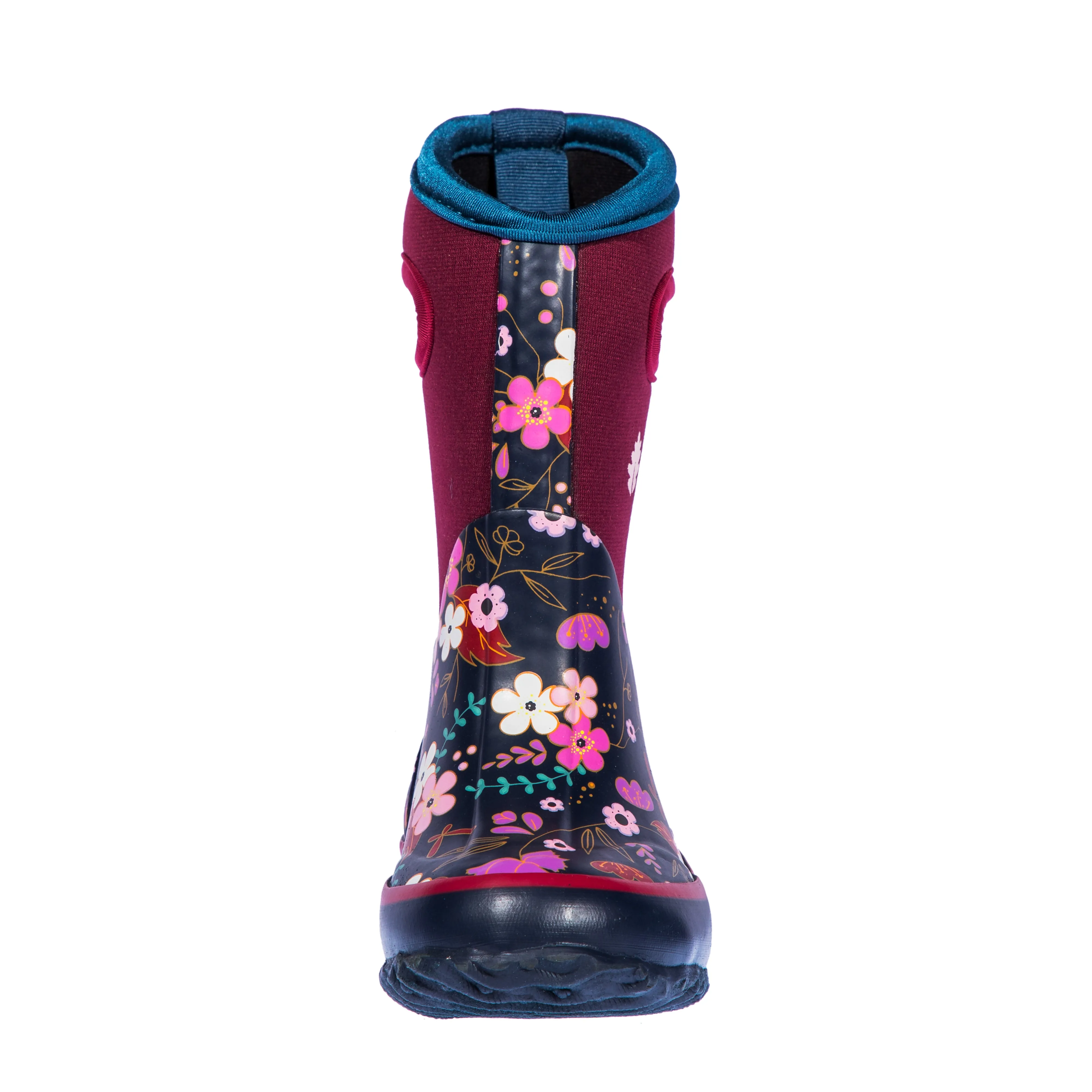 Street Style Midnight Floral Neoprene Rain/Snow Boots
