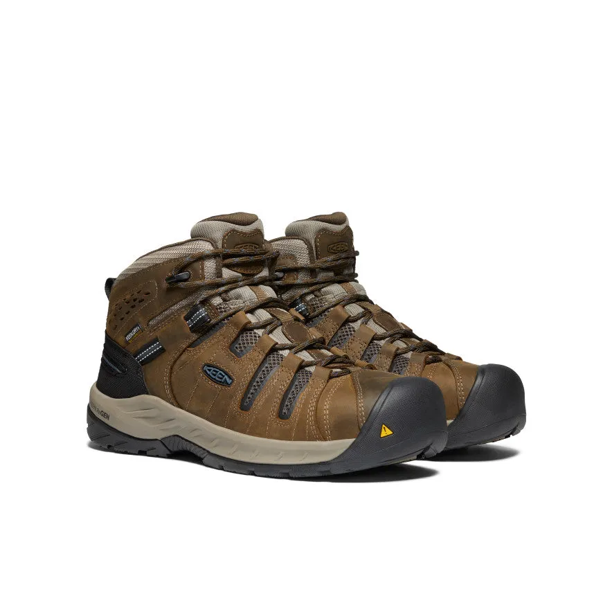 Men's Flint II Waterproof Boot (Steel Toe)  |  Cascade Brown/Orion Blue All-Terrain Movement
