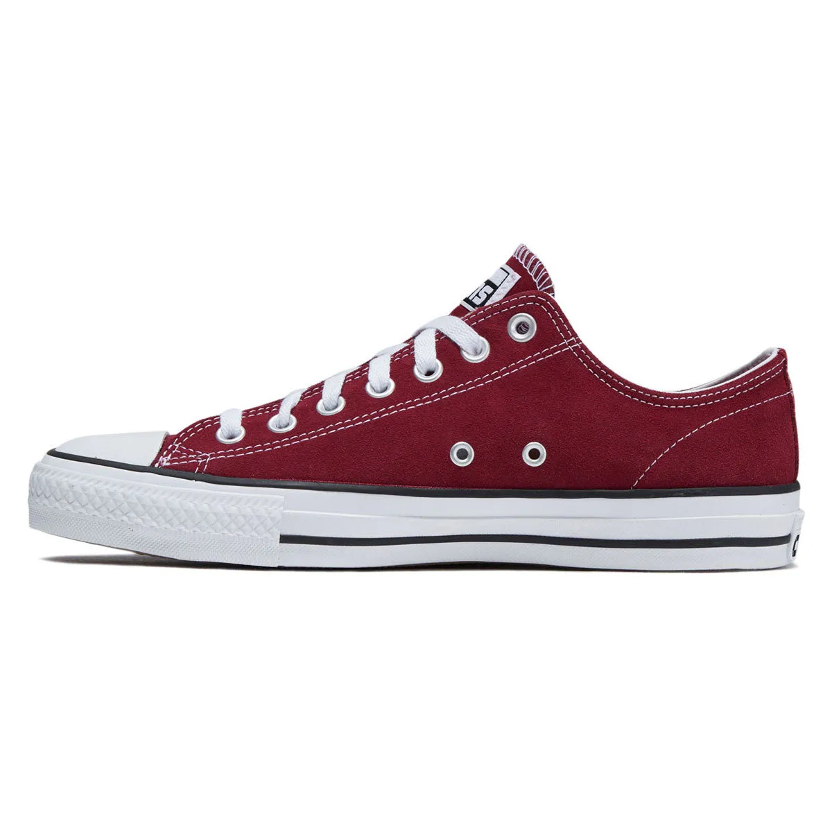 Custom Fit Converse Chuck Taylor All Star Pro Suede Ox Shoes - Sporty Berry/Black/White