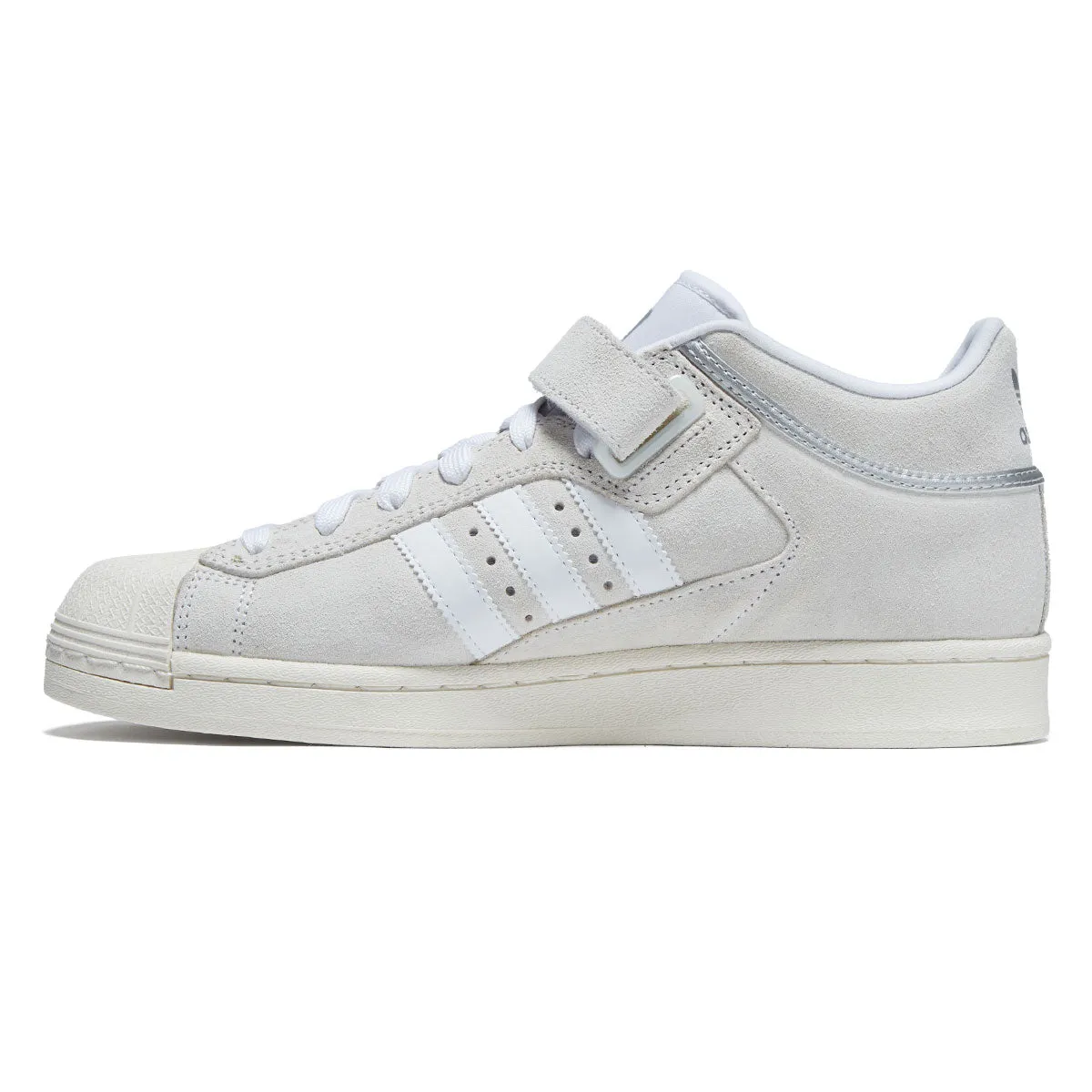 Adidas Pro Shell ADV Shoes - Ftwr White/Silver/Core White Comfortable elasticity city night