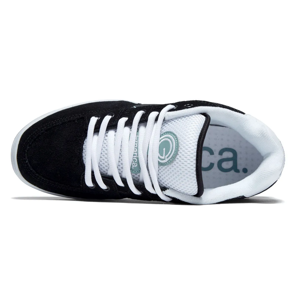 Emerica OG-1 Shoes - Black/White/Green On The Go Skate Step