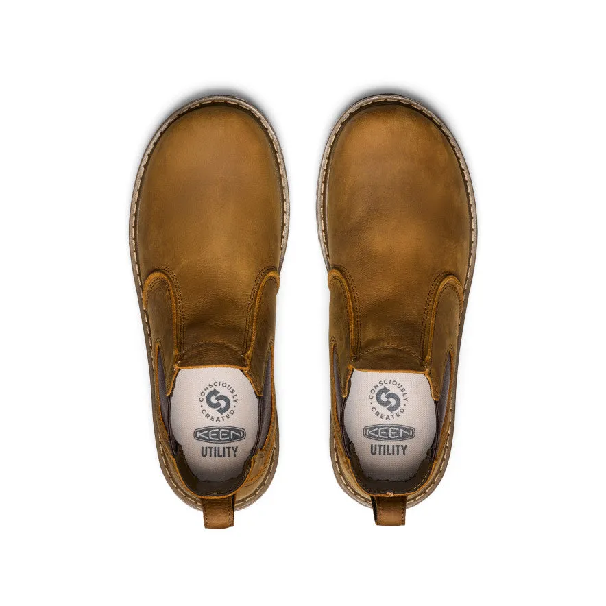 Weather Resistance Adjustable Men's San Jose Chelsea 90?? Heel Boot (Soft Toe)  |  Belgian/Gum