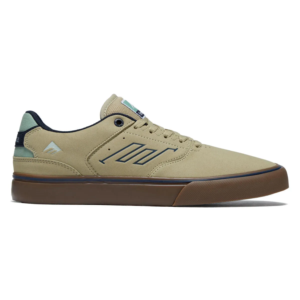 Jump Control Emerica The Low Vulc Shoes - Tan/Blue/Green