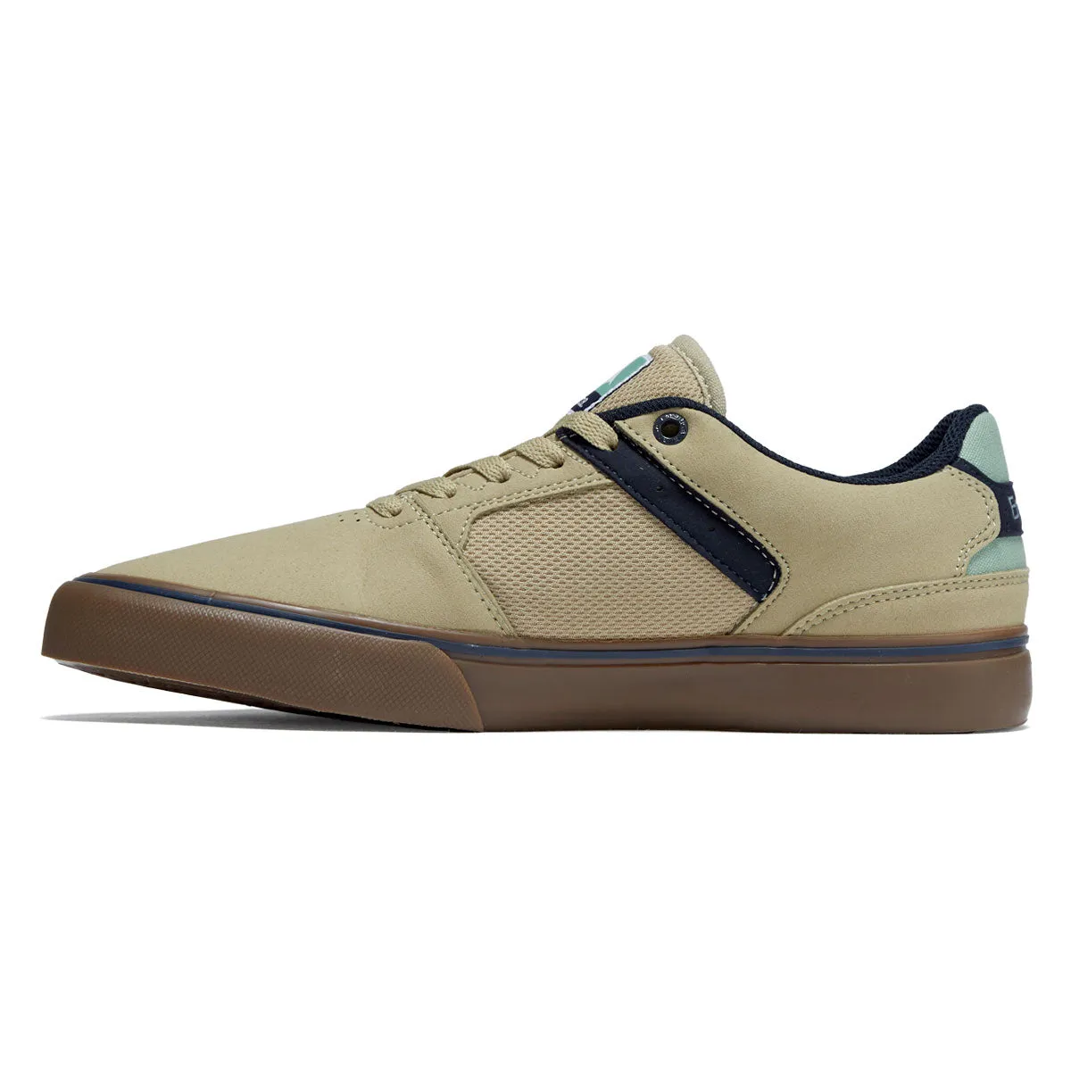 Emerica The Low Vulc Shoes - Tan/Blue/Green Performance Step