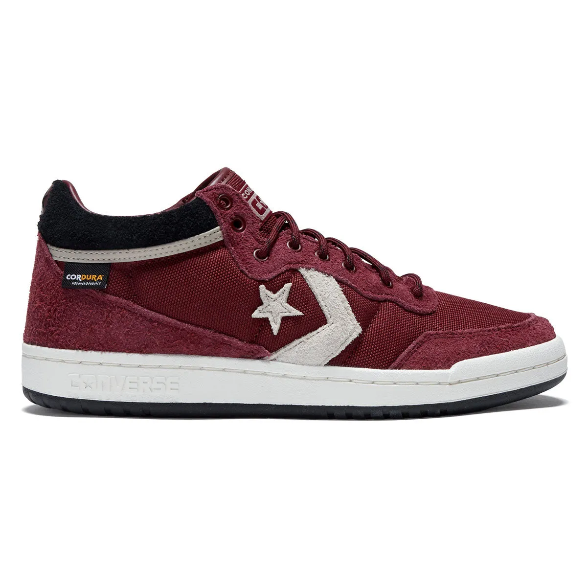 Performance Flex Comfort Shape Converse Fastbreak Pro Mid Shoes - Deep Bordeaux/Papyrus/Egret
