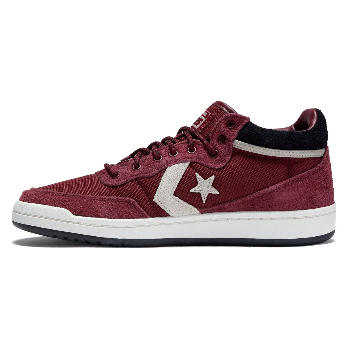 mesh material Tough Wear Converse Fastbreak Pro Mid Shoes - Deep Bordeaux/Papyrus/Egret