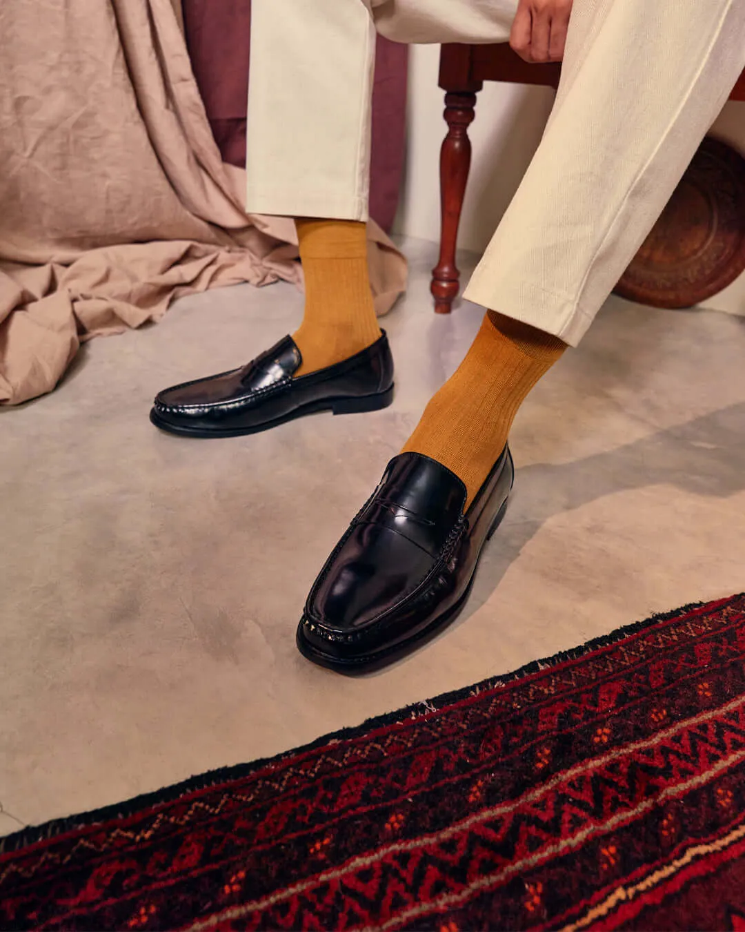 Marco Penny Loafer - Black Polished Leather Featherlight Feel Soft Padding