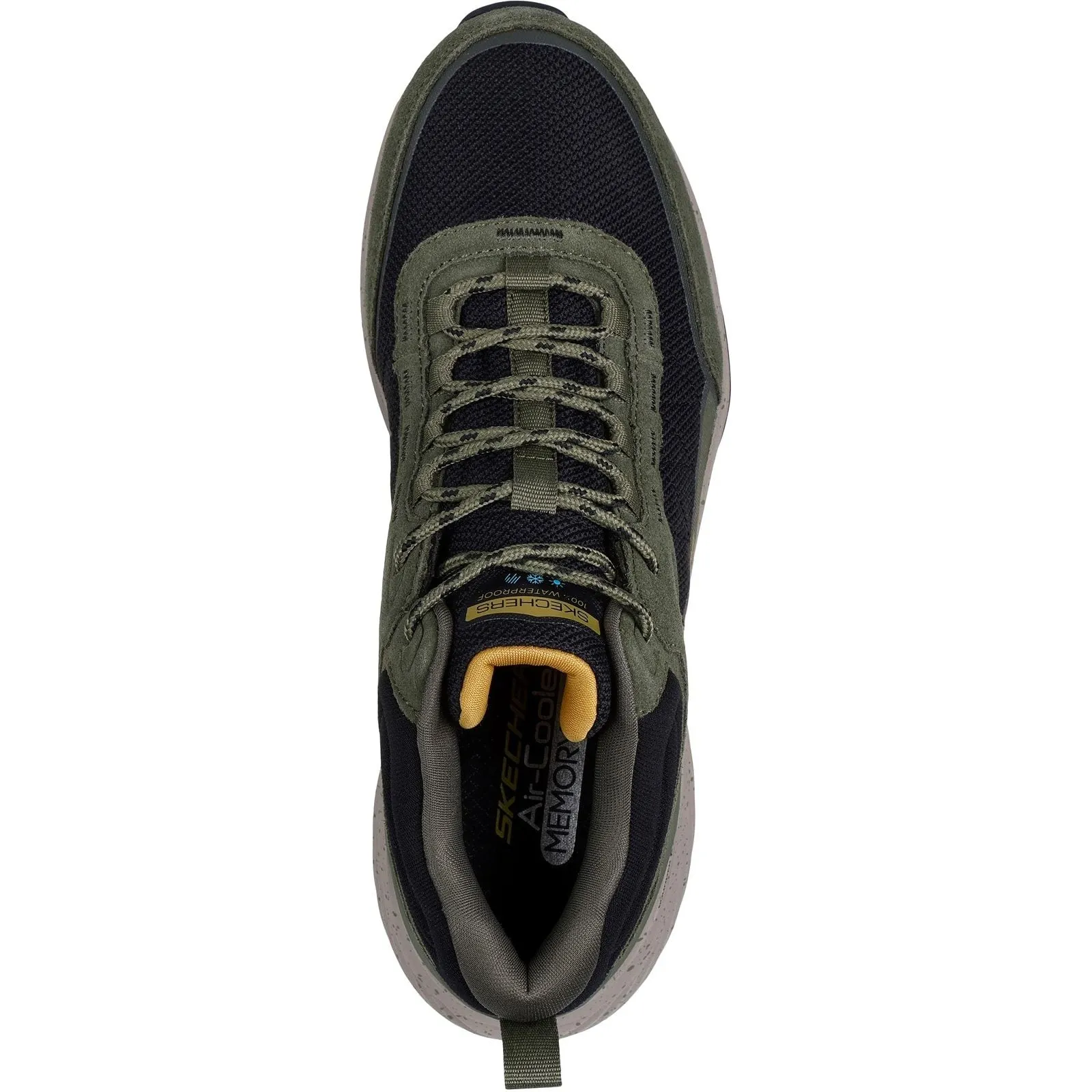 Skechers Mens Bounder Rse Hiking Boots Olive/Black Sturdy Construction Fast Trail Boots