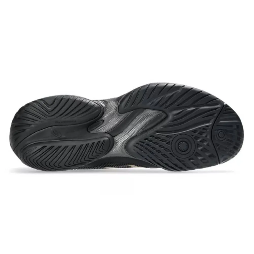 Balance training Slip On Style Asics Court FF 3 Novak Night Energy Men's Tennis Shoe (Black/Prism Gold)