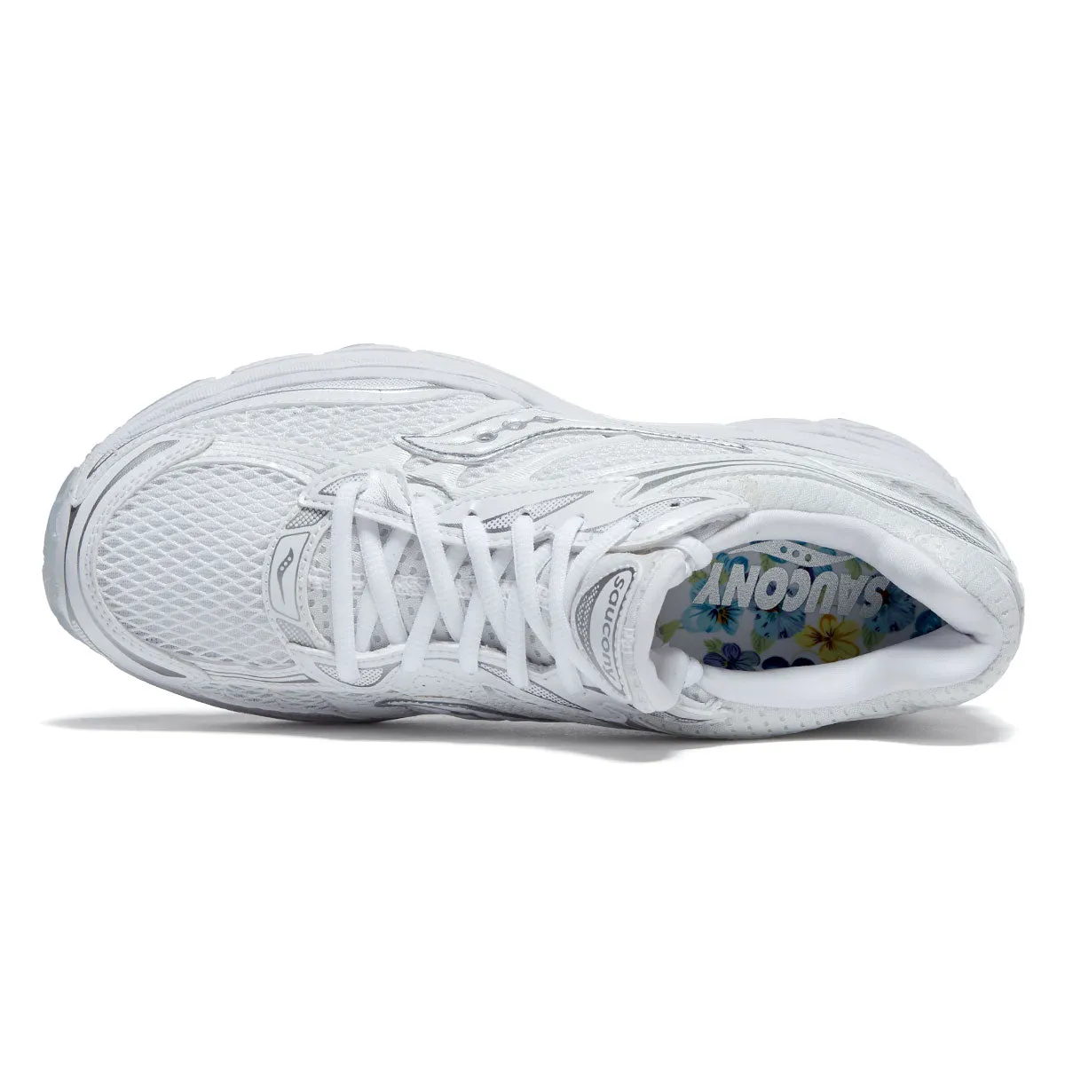 Narrow Fit Resilient Form Saucony Progrid Omni 9 Shoes - White