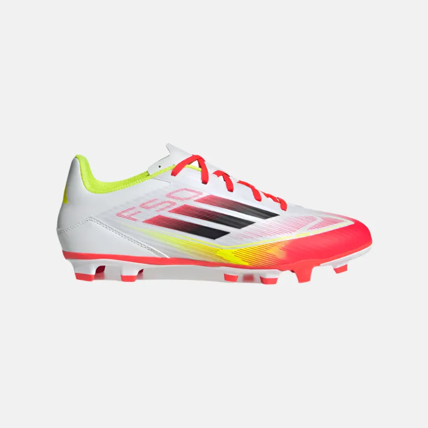 Insole Foam Sprint Drive Adidas F50 Club Firm/Multi-Ground Football Shoes -Cloud White/Core Black/Solar Yellow