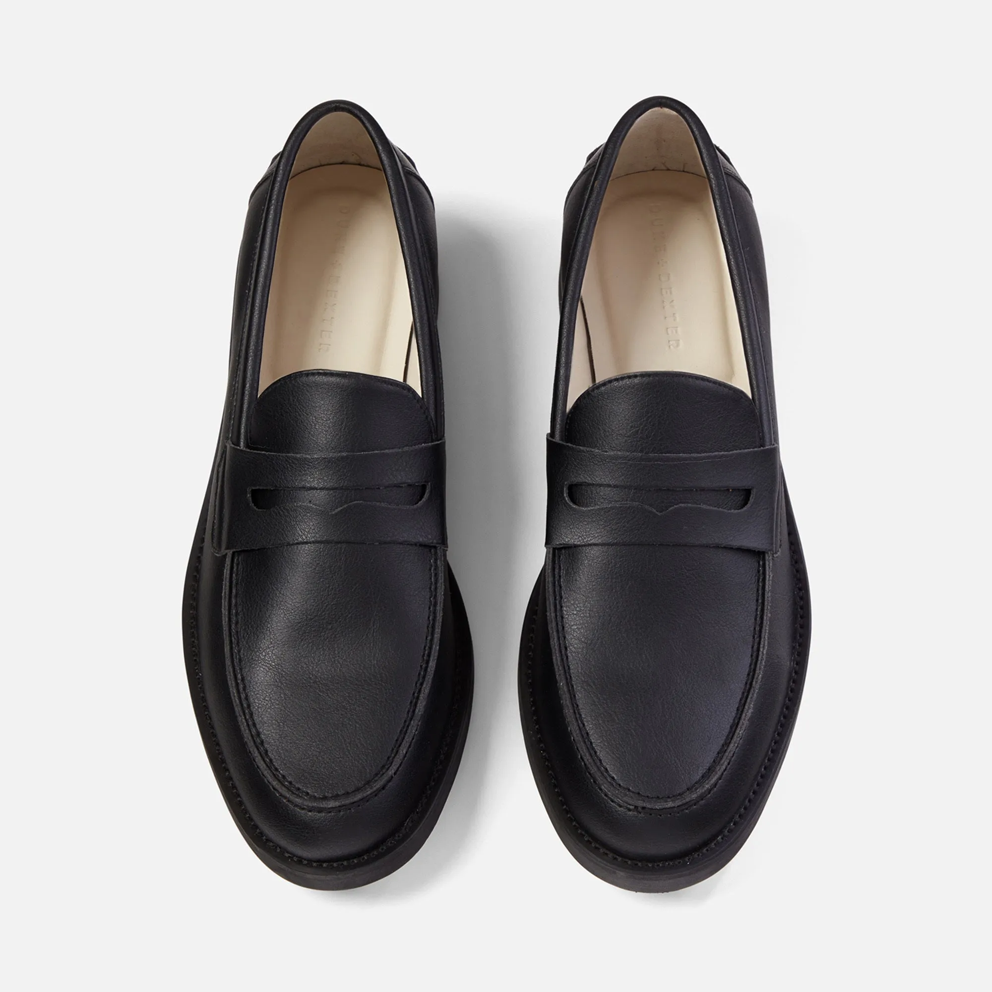 Light Core Wilde Black Vegan Penny Loafer - Men's