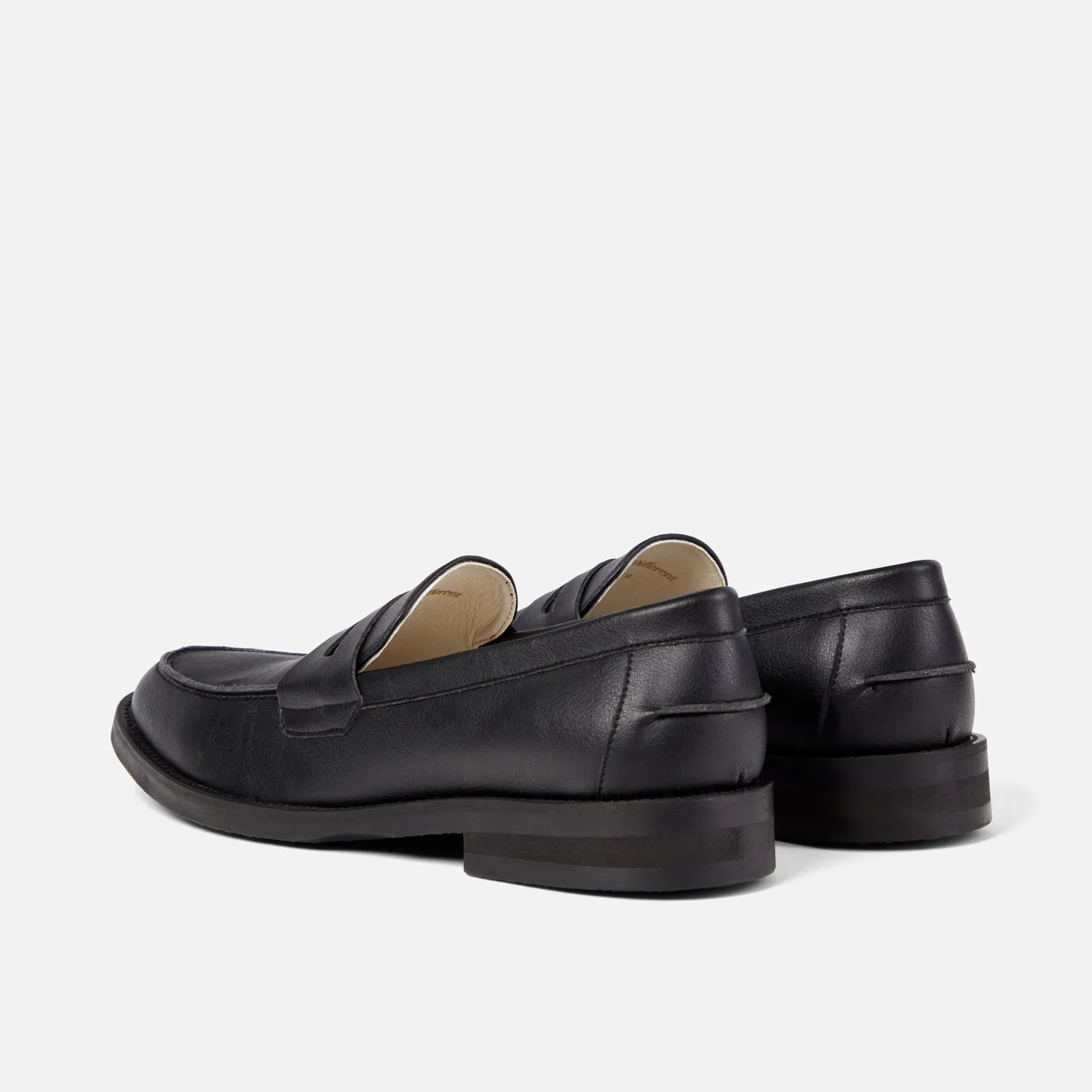 Casual Fashion Glow Wilde Black Vegan Penny Loafer - Men's