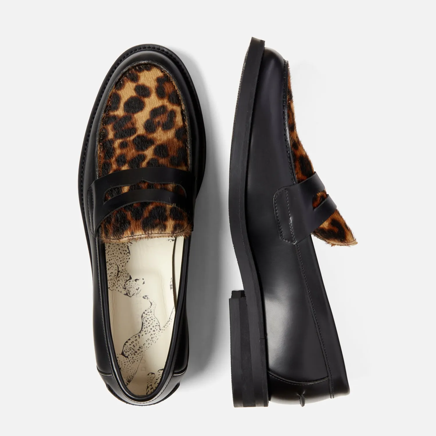 Global Fit Wilde Leopard Penny Loafer - Men's