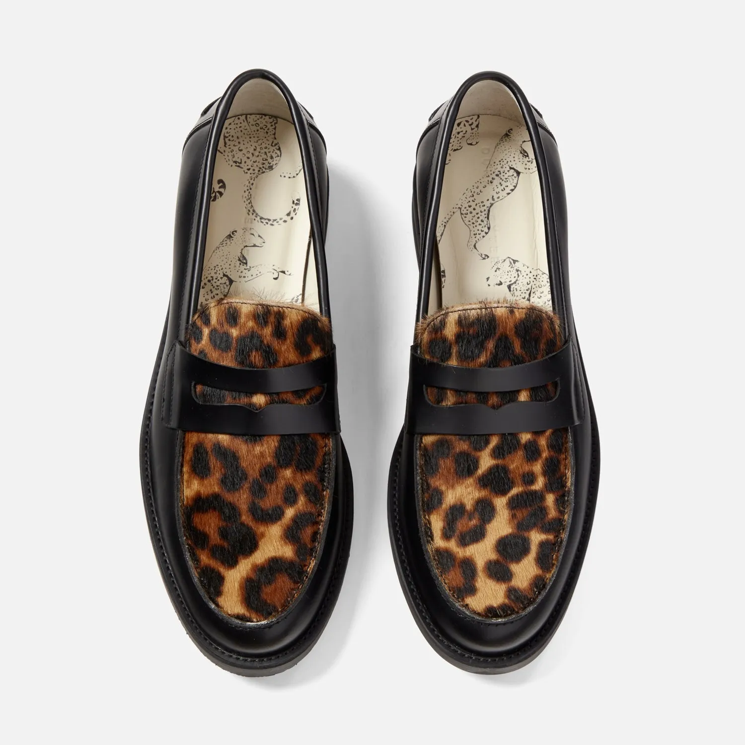 Wilde Leopard Penny Loafer - Men's Star Shine Supportive structure