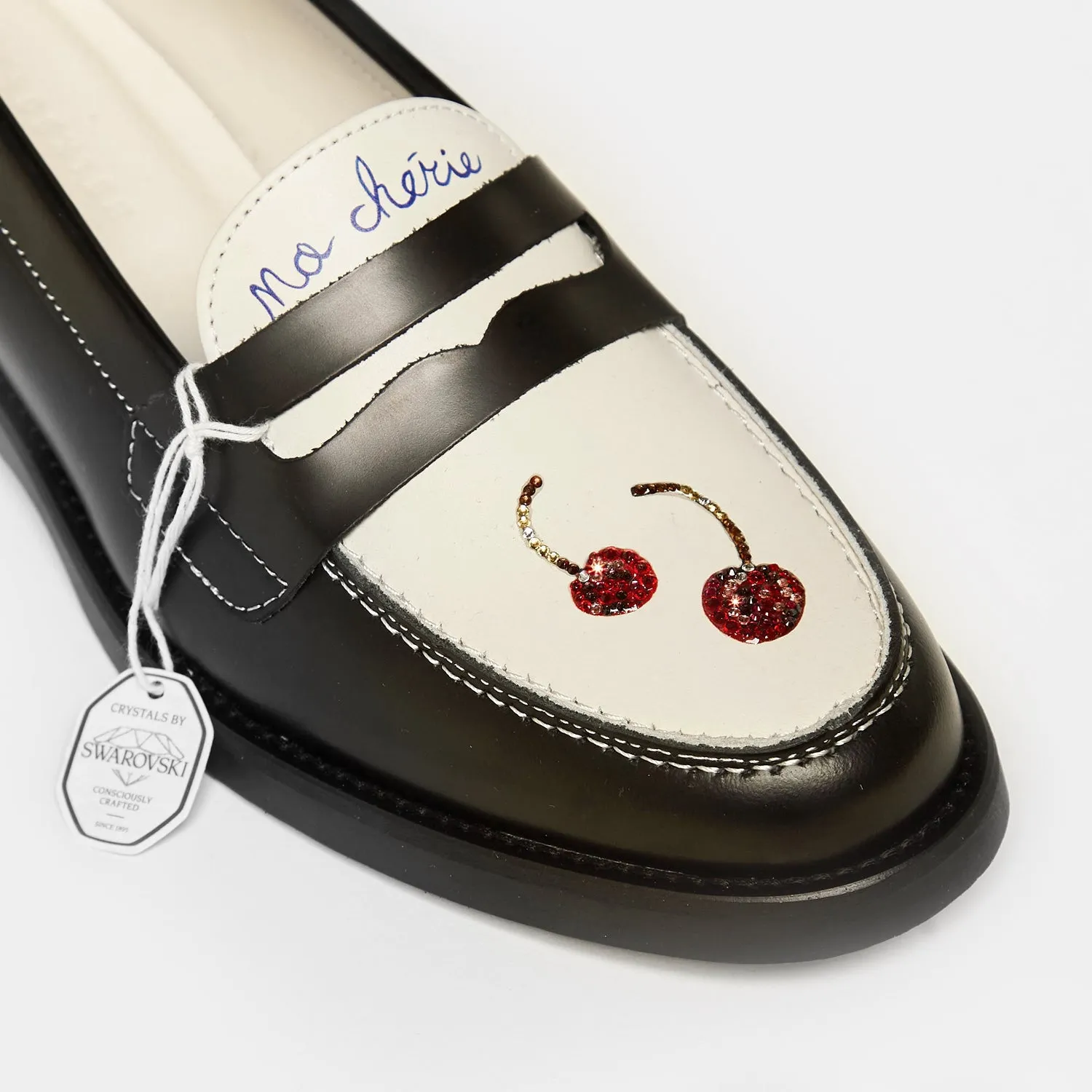 Ring Walk Wilde Swarovski Crystals Cherry Penny Loafer - Men's