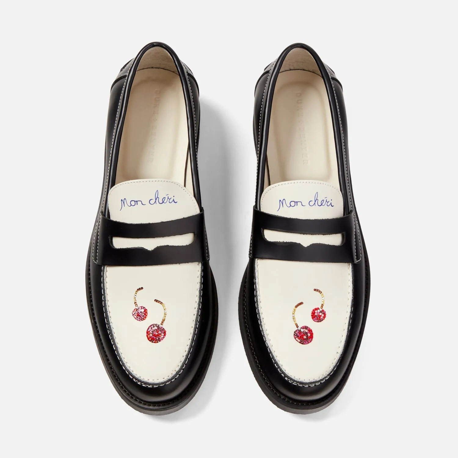 Run Free Skin Fresh Wilde Swarovski Crystals Cherry Penny Loafer - Men's