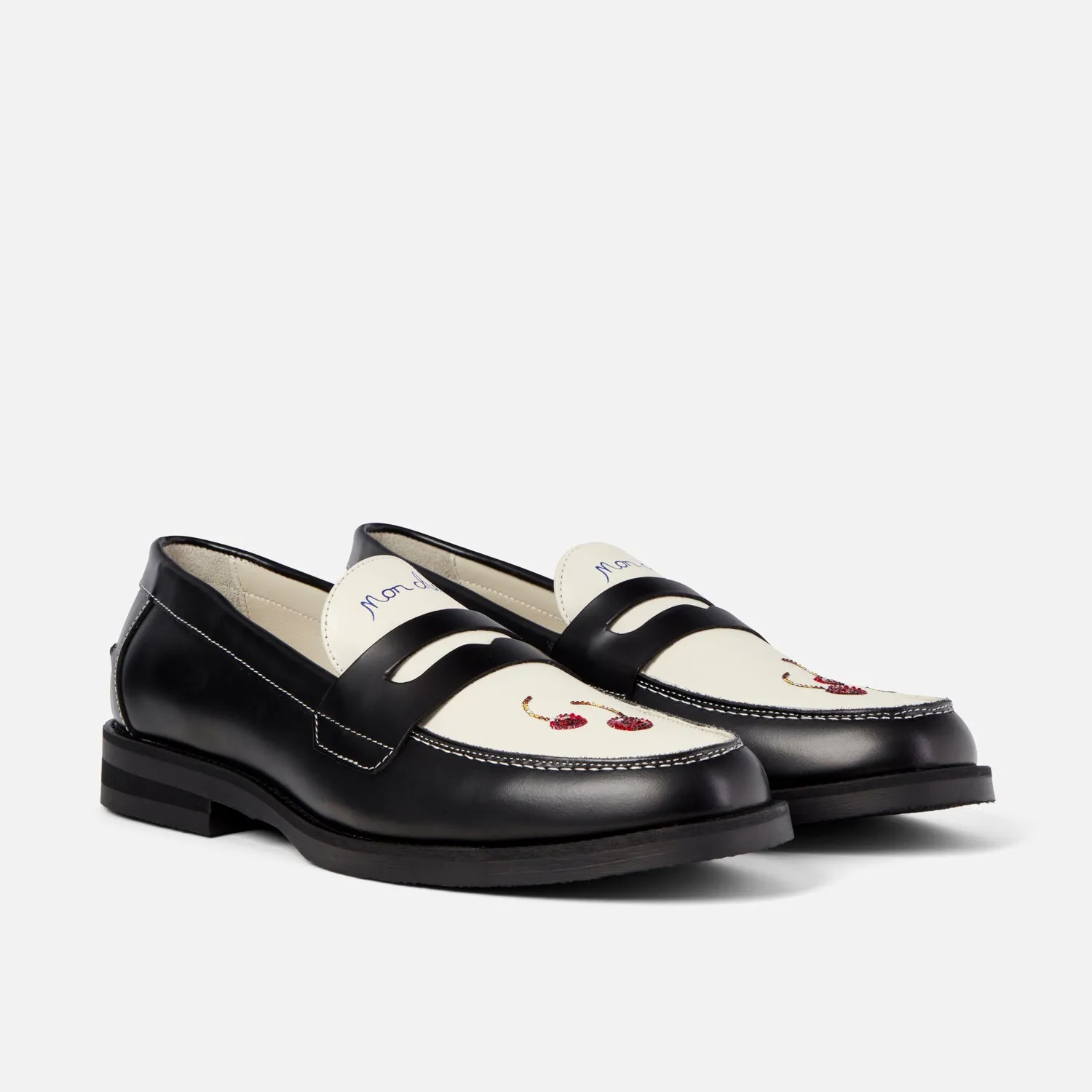 Wilde Swarovski Crystals Cherry Penny Loafer - Men's Daily Essential Zen Step