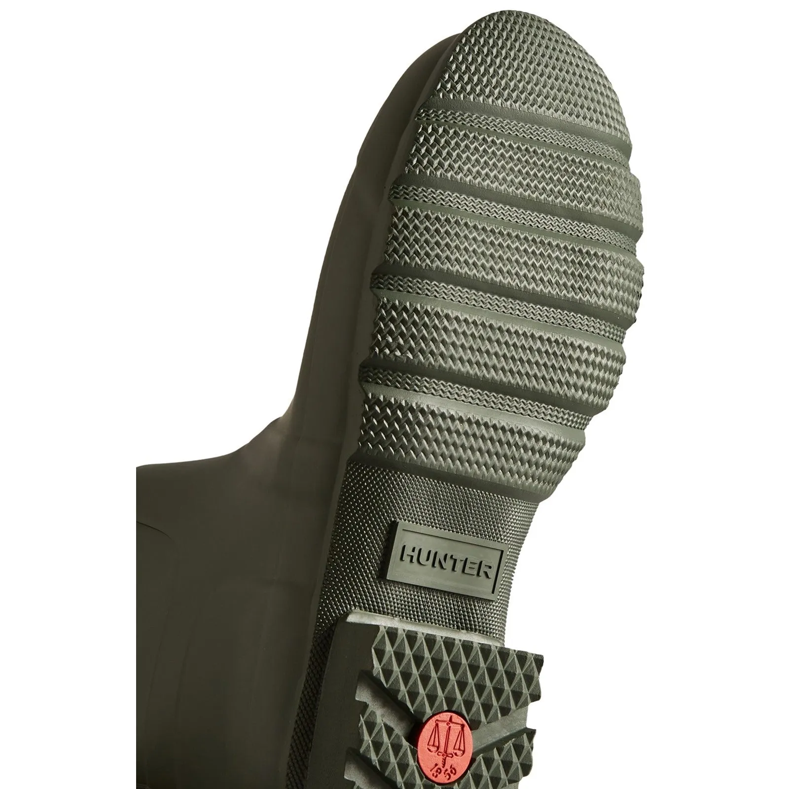 Spring Ready Hunter Mens Original Short Wellington Boots Dark Olive