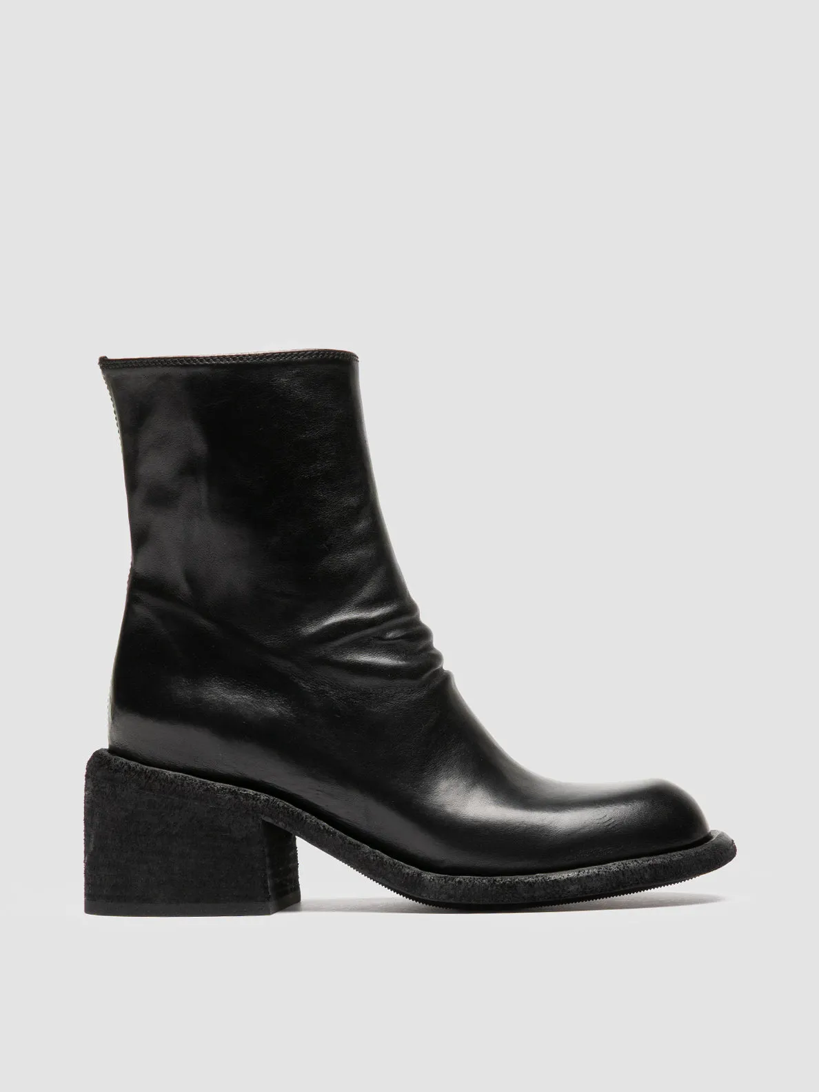 Step Ahead WILDS 004 - Black Leather Zipped Boots