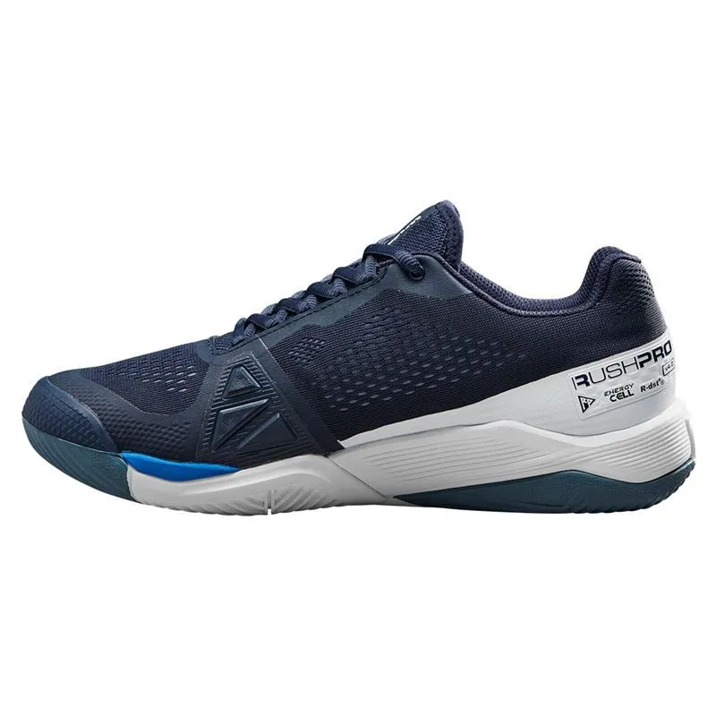 Wilson Men's Rush Pro 4.0 Tennis Shoes Navy White Sport Life Brave Walk