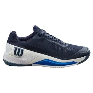 Deep Grip Wilson Men's Rush Pro 4.0 Tennis Shoes Navy White