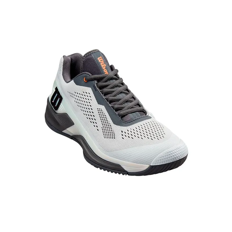 Style Base Stone Gray Wilson Men's Rush Pro 4.0 Tennis Shoes Shift