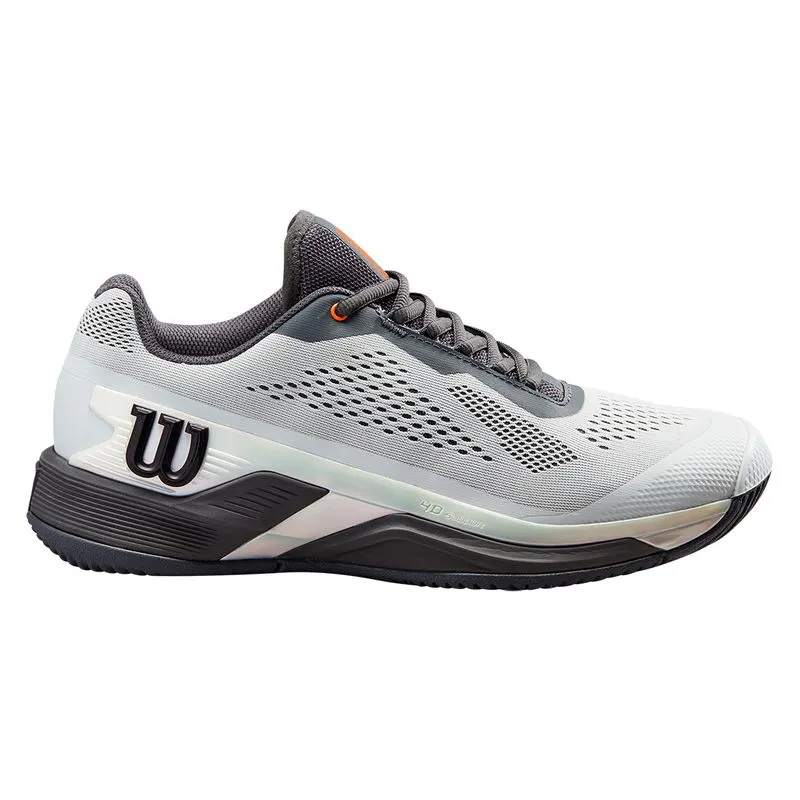 Clean White Wilson Men's Rush Pro 4.0 Tennis Shoes Shift