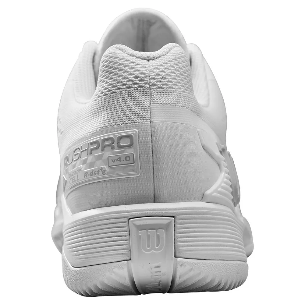 TPU Stability Wilson Men's Rush Pro 4.0 Tennis Shoes White