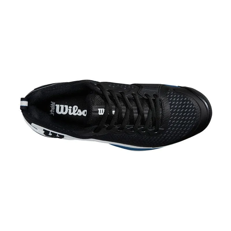 Wilson Men's Rush Pro 4.5 Tennis Shoes Black Ensign Blue Trendy