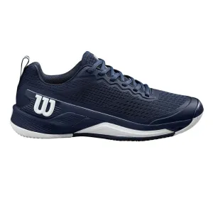 Wilson Men's Rush Pro 4.5 Tennis Shoes Navy White Cotton Touch